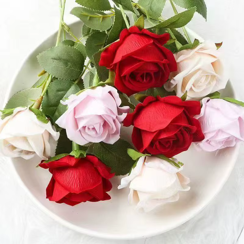 1/5/10/20 pièces Roses fleurs artificielles Rose fleur branche