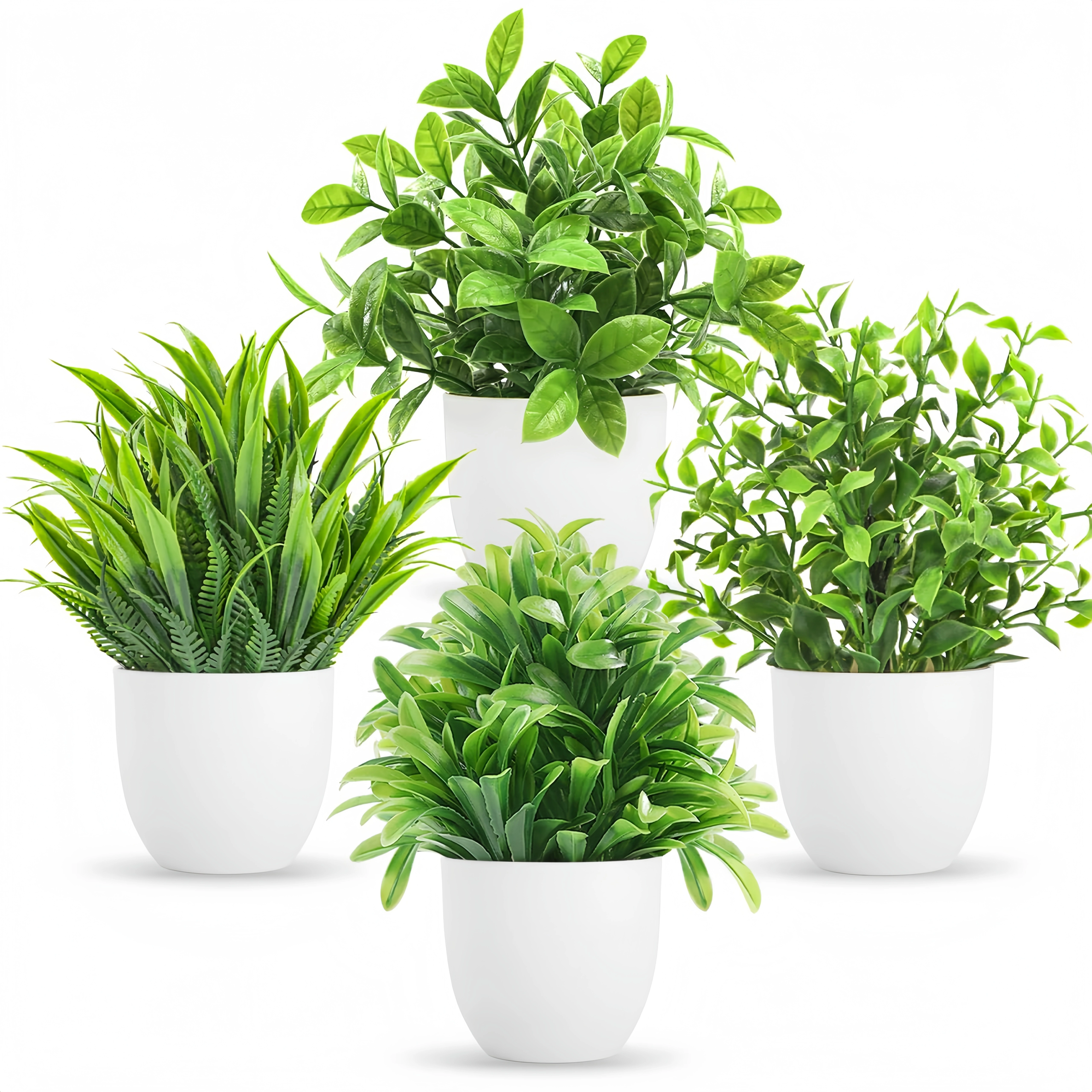 4 styles de mini-plantes artificielles