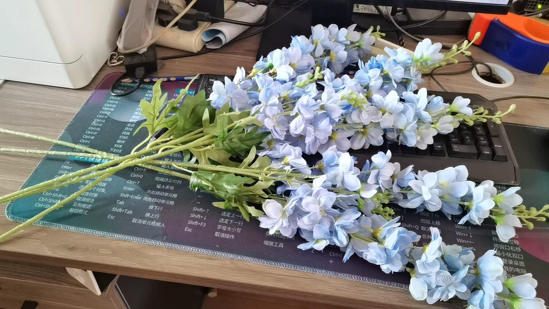 Fleur simulée à double tête