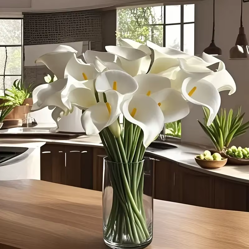 Mini fleur artificielle de calla en PU