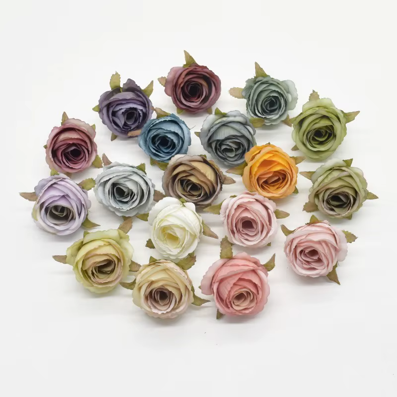 Roses artificielles en soie