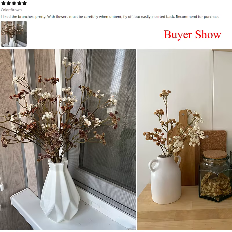 62CM/pièce 81 petites fleurs de haute qualité