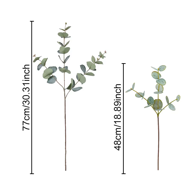 Branche d'arbre d'eucalyptus artificielle