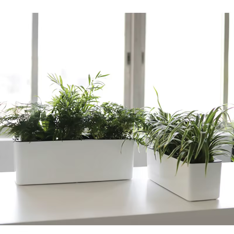 Pot de fleur rectangulaire paresseux