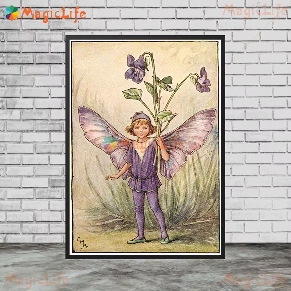 Affiche Murale Nordique de Fées de Printemps