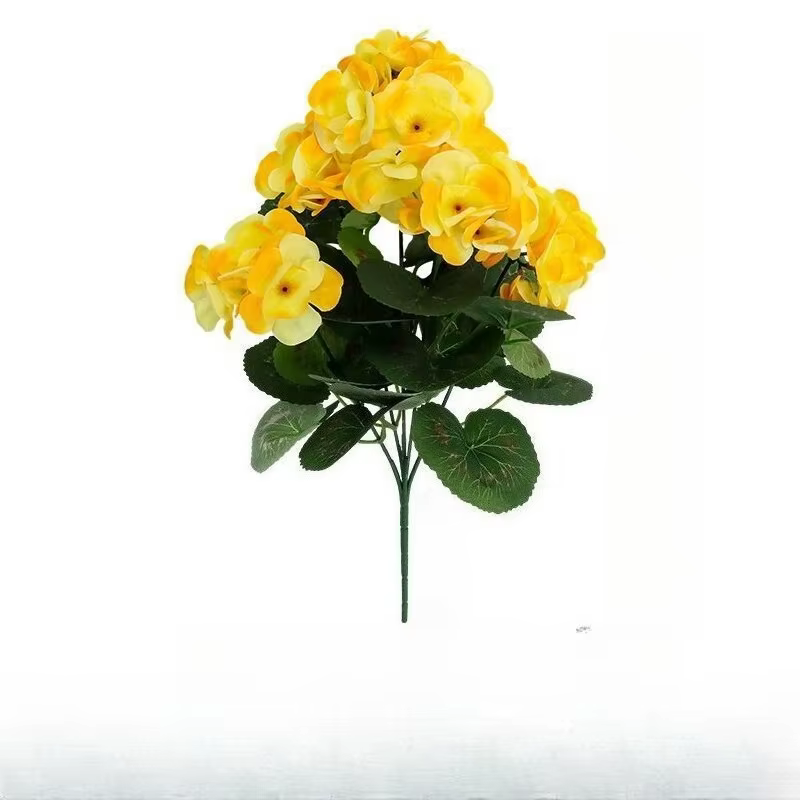 Lot de 10 fleurs artificielles en soie