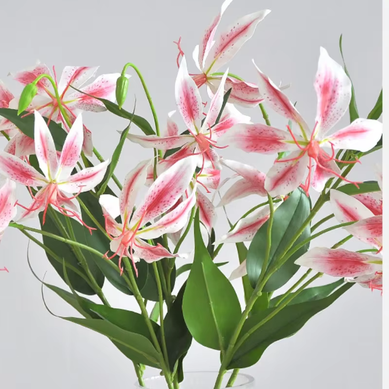 Fleur Artificielle de Lys Flamme de 77cm