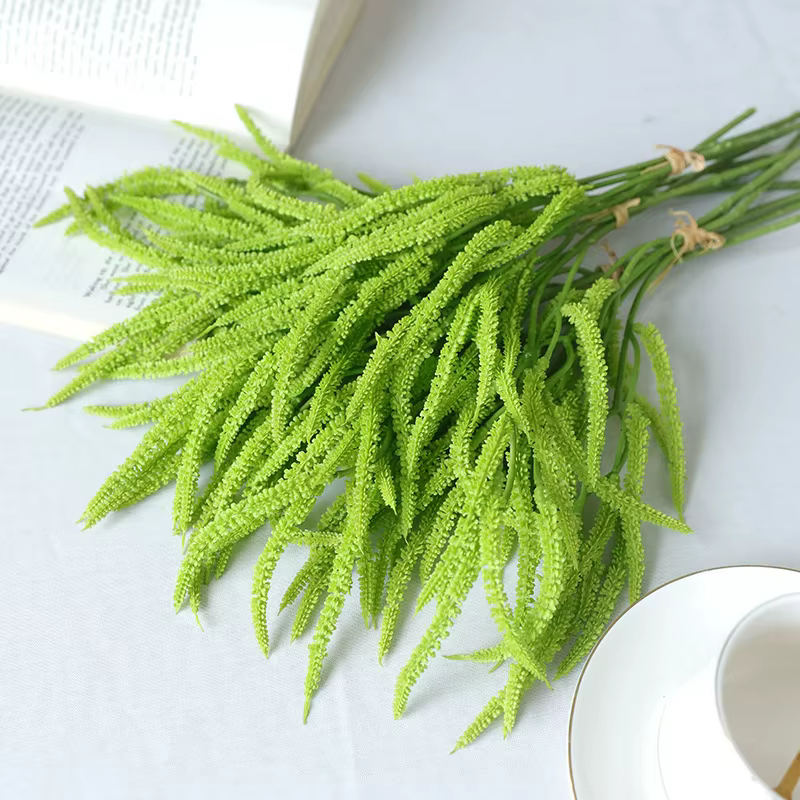 3 pièces/bouquet de plantes artificielles décoration de la maison-larmes d'amant herbe fausses