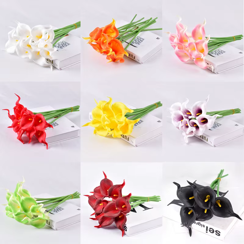 5/10/15/20 pièces vraie touche Calla Lily fleurs artificielles