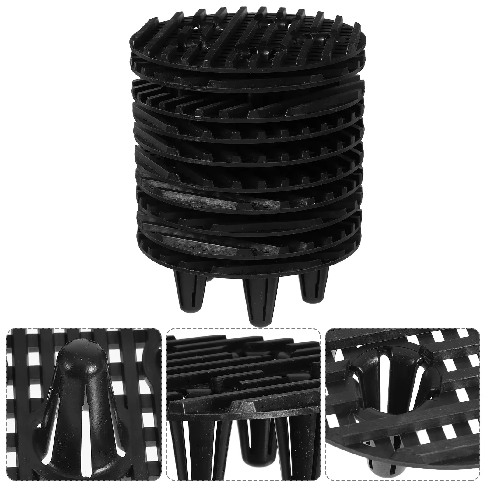 12 supports de pot de fleurs en plastique pour l'extérieur