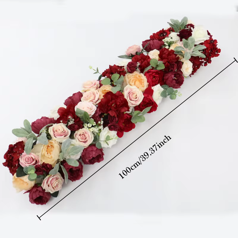 Guirxiété de roses bordeaux personnalisée