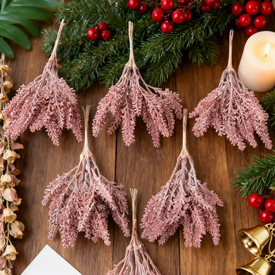 Plantes artificielles or faux blé oreille arbre de noël décoration maison chambre mariage arc décor boîtes à bonbons produits de haute qualité