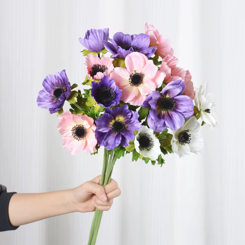 InjAnemone-Fleurs de coquelicot artificielles