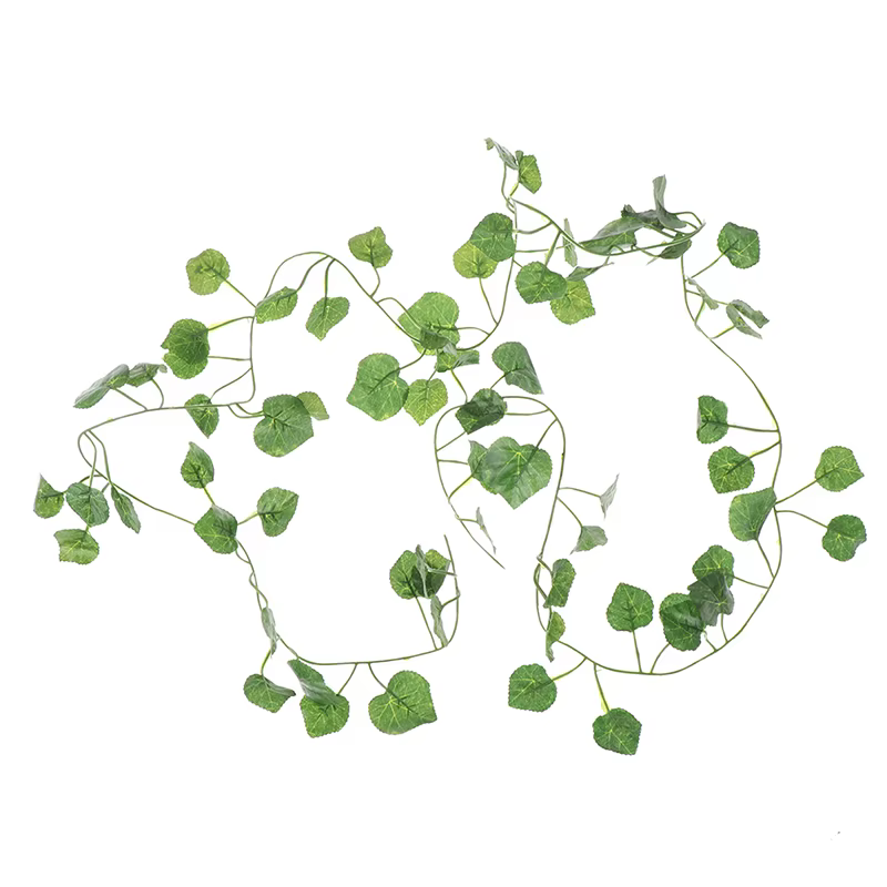 Feuilles de plantes vertes de vigne artificielles de 2.0m