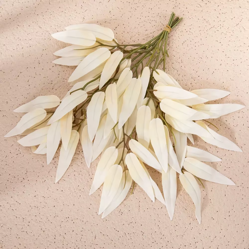 INS Wind-Bouquet de Branches de Fleurs de Cuir oral elu en Bambou