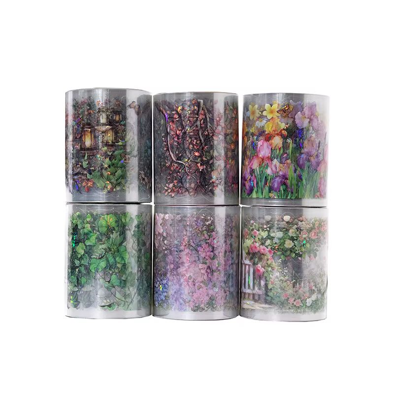 5*200 cm cristal de glace dentelle plante fleurs bande autocollants créativité adhésif bricolage journal Album Scrapbooking matériel artisanat fournitures