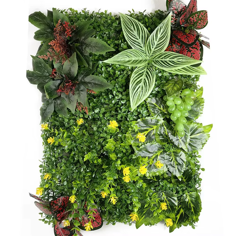 40CM * 60CM plante artificielle feuille feuillage haie herbe tapis verdure panneau décor mur clôture