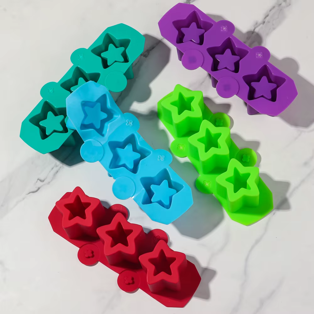 Moule en silicone pour pot de fleurs en béton étoile