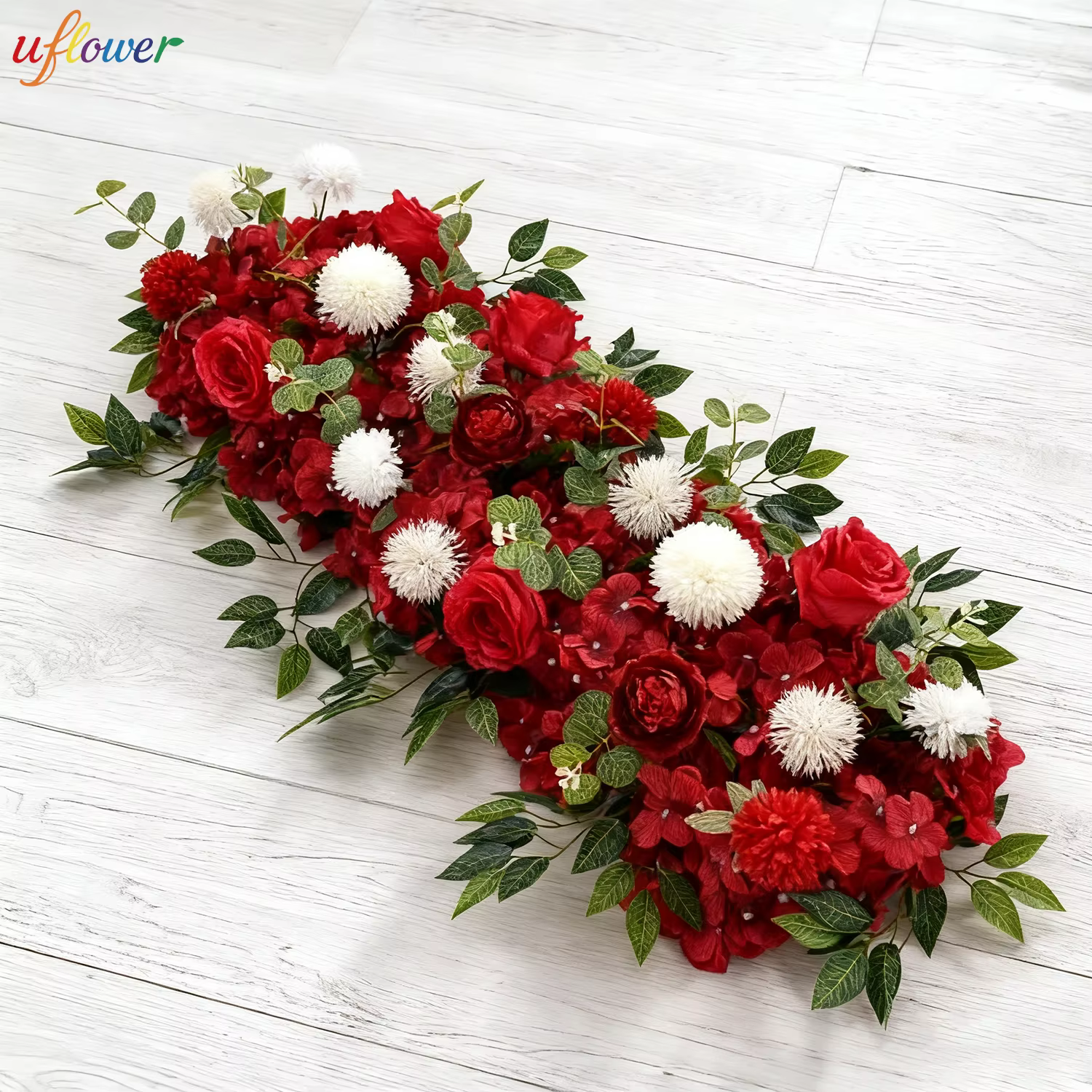 Uflower 100 cm bricolage mariage fleur rangée décoration Arrangement fournitures pivoine Rose artificielle florale