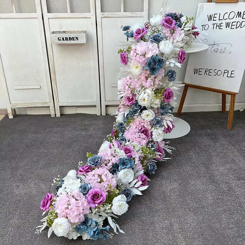 Fleur artificielle queue de paon pour banquet de mariage