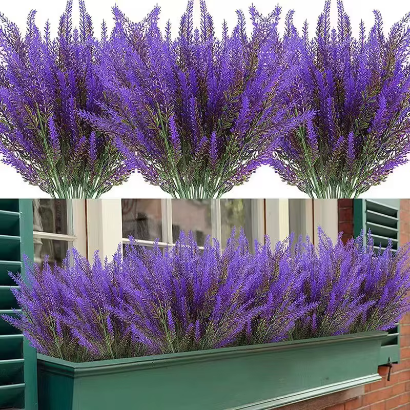 Fleurs artificielles en plastique de lavande provençale