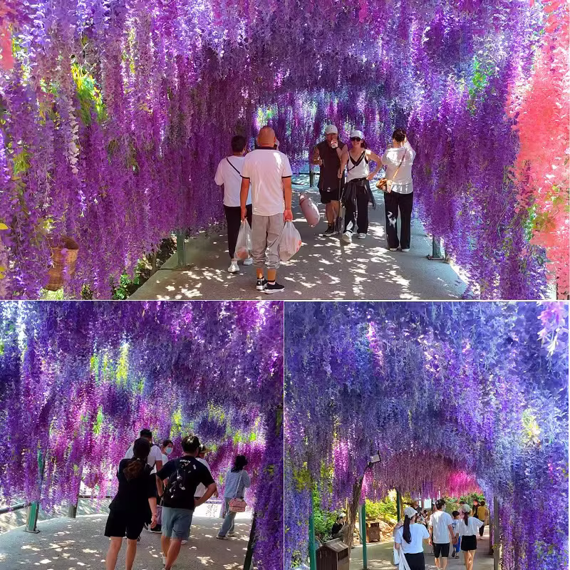 12 pièces de fleurs artificielles en soie