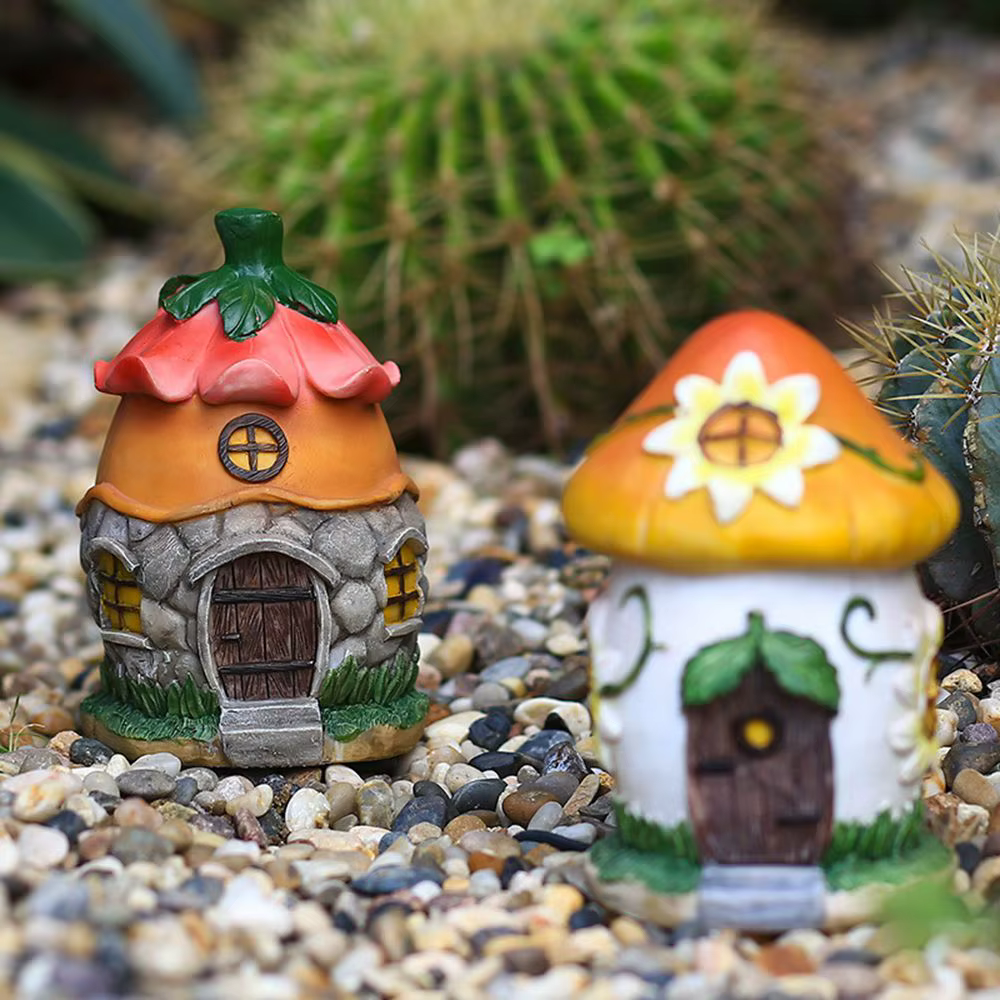 Décoration de jardin créative en résine