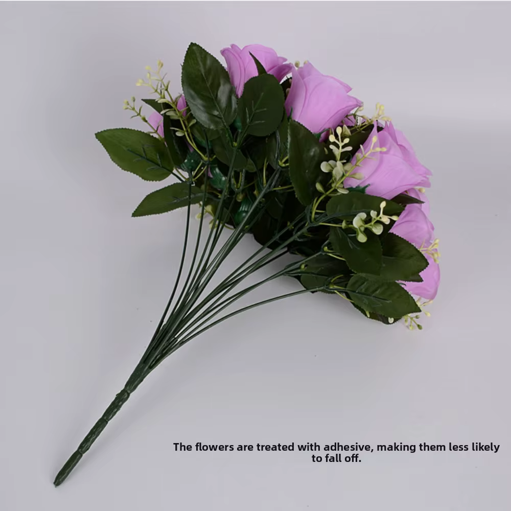 18 têtes de fleurs artificielles miniatures pour photographie