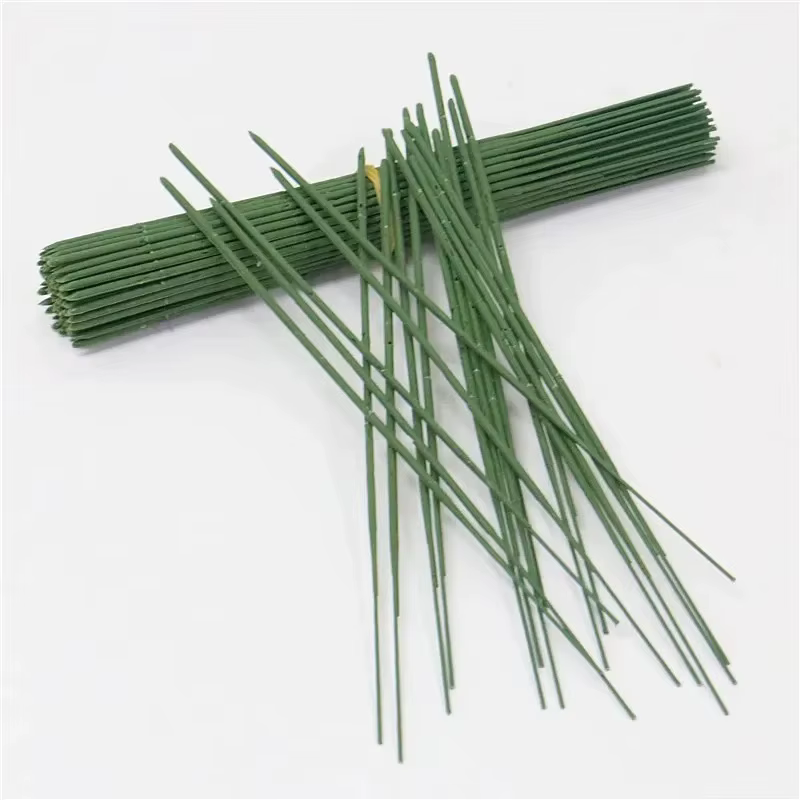 Tige de fleur verte pour têtes florales de mariage, matériel de bricolage, accessoires, 17cm, 25cm, 40cm, 200 pièces, 500 pièces, 1000 pièces, A4368