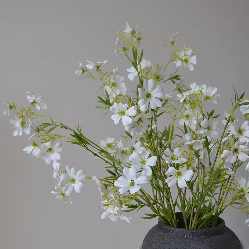 5 pièces/paquet fleurs artificielles en soie 12 têtes petits chrysanthèmes mariage Bouquet de mariée fête