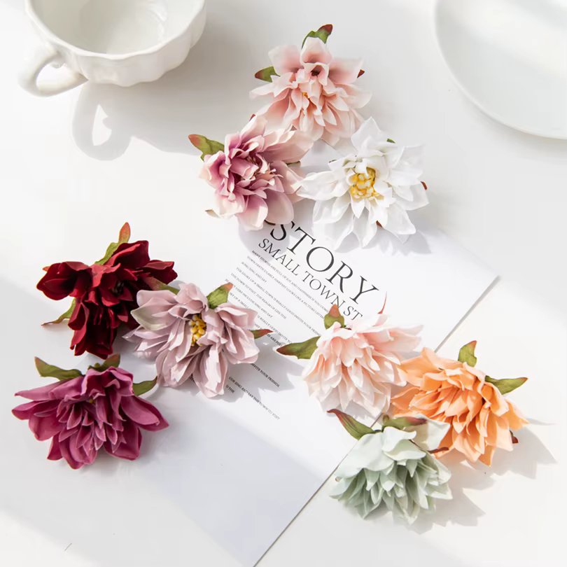 10/20 pièces 7CM fleurs artificielles soie étamine Gerbera maison mariage décor extérieur jardin Scrapbook Roses arc Festival artisanat couronne