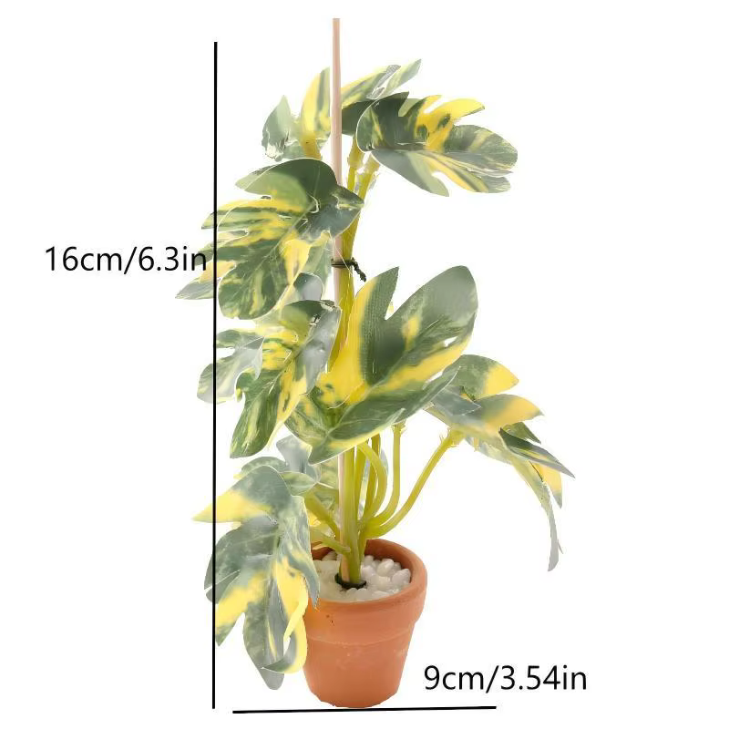 Modèle de plante verte bonsaï Miniature pour maison de poupée 1/12