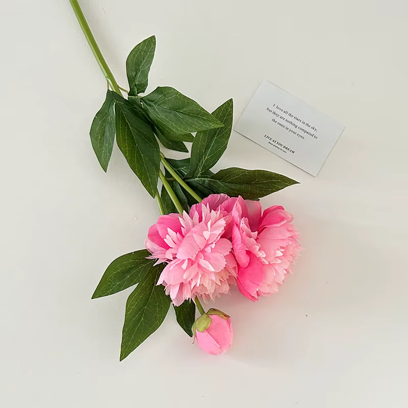 Fleur artificielle pivoine double pétale