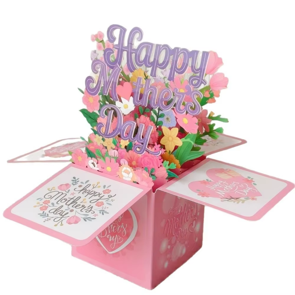 Cartes de Vœux Fête des Mères Bouquet Floral