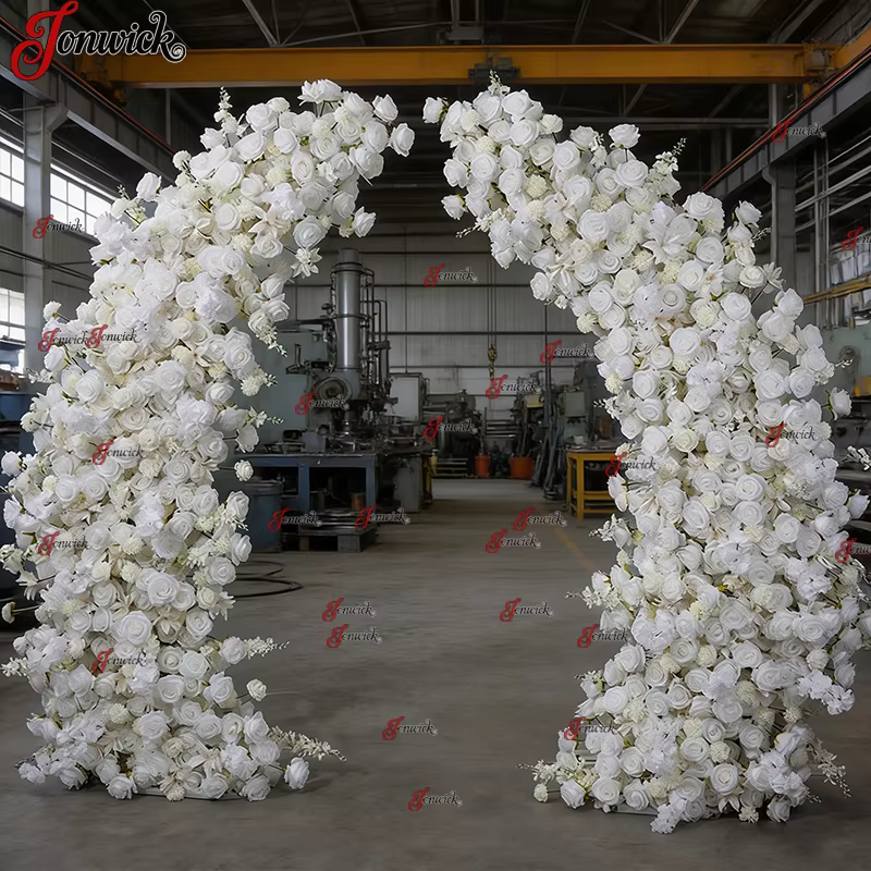 Arche de fleurs artificielles décorative