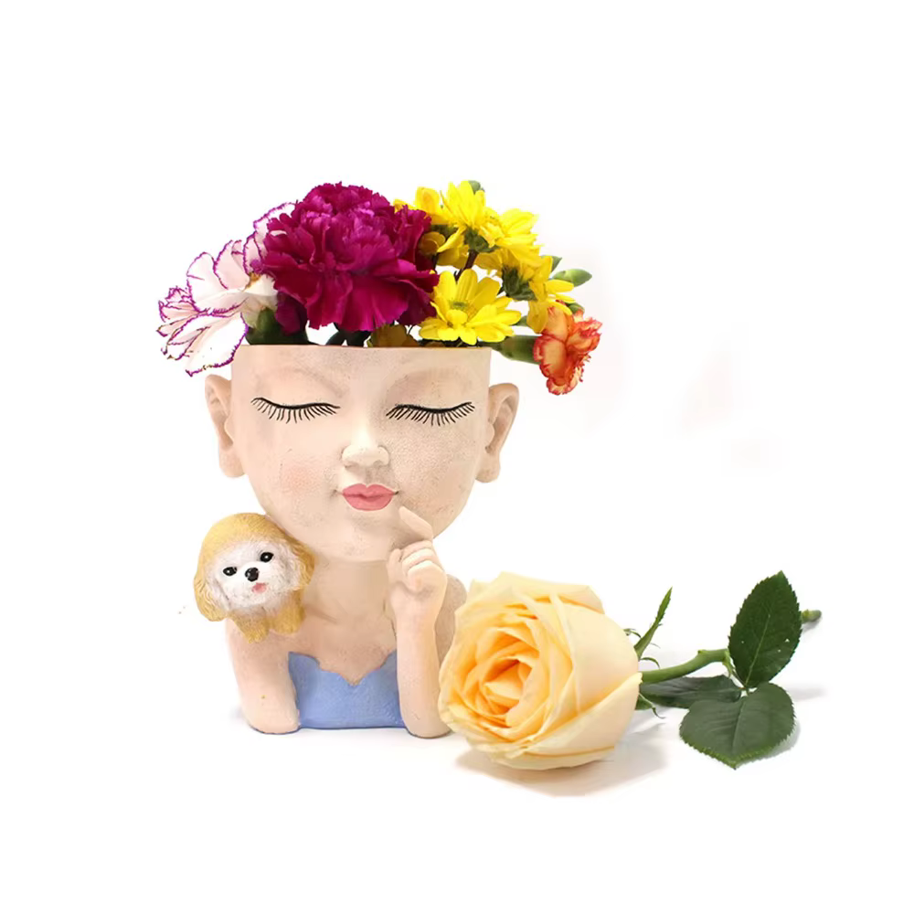 Pot de fleurs décoratif créatif pour filles