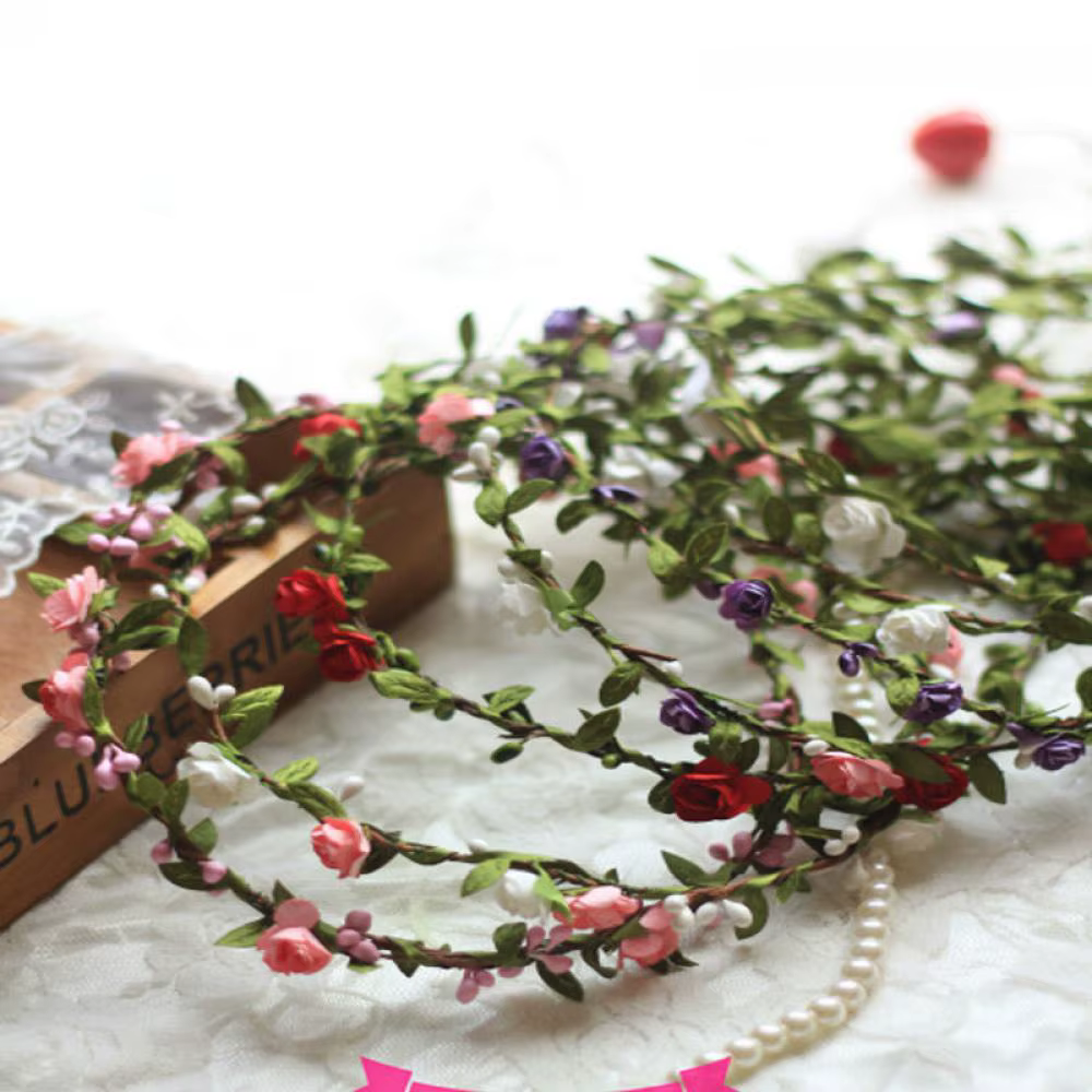 Guirxiété de fleurs bohème pour patients, bandes de sauna, coiffure de mariage, demoiselle d'honneur