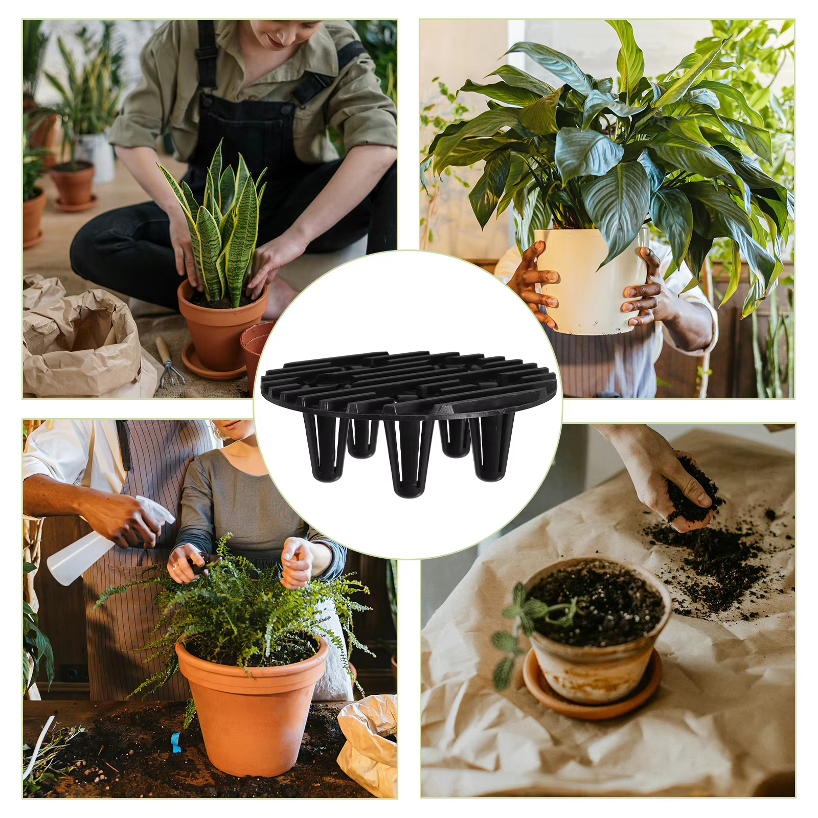 Pieds de Pot en plastique durables