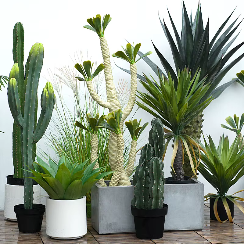 Plantes Tropicales Artificielles au Toucher Réel