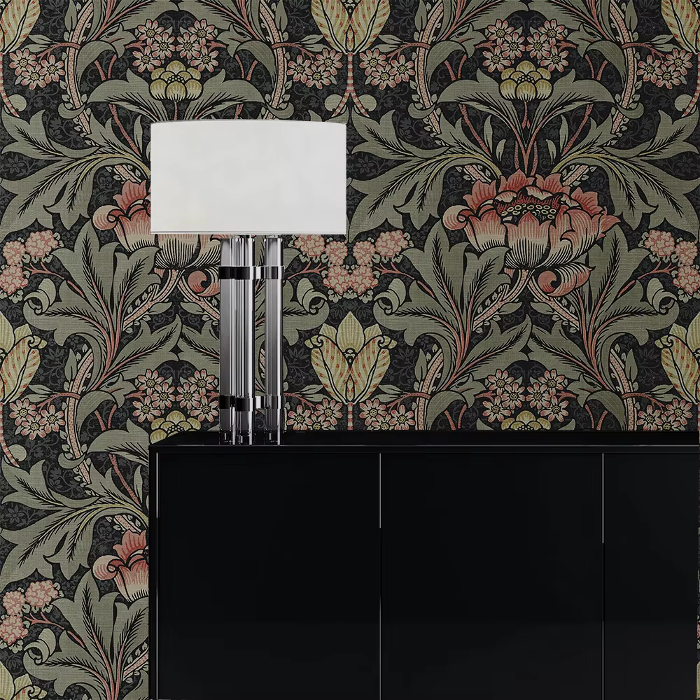 Papier peint floral de plantes américaines