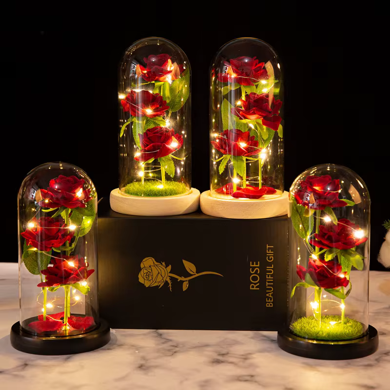 Fleurs artificielles LED Galaxy Three Rose