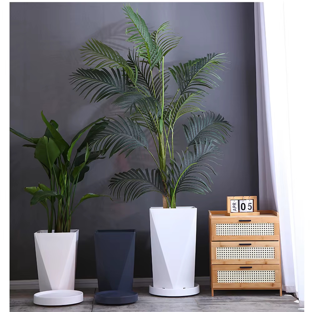 Jardinière de jardin en plastique de grande taille