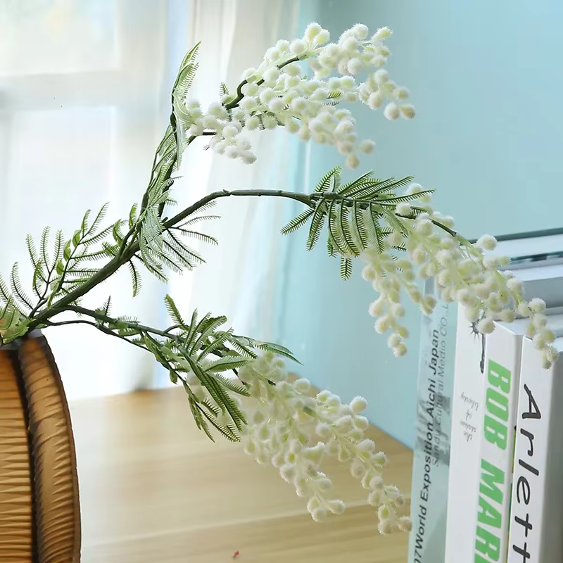 Fleur Artificielle en Plastique pour Ornements de Maison