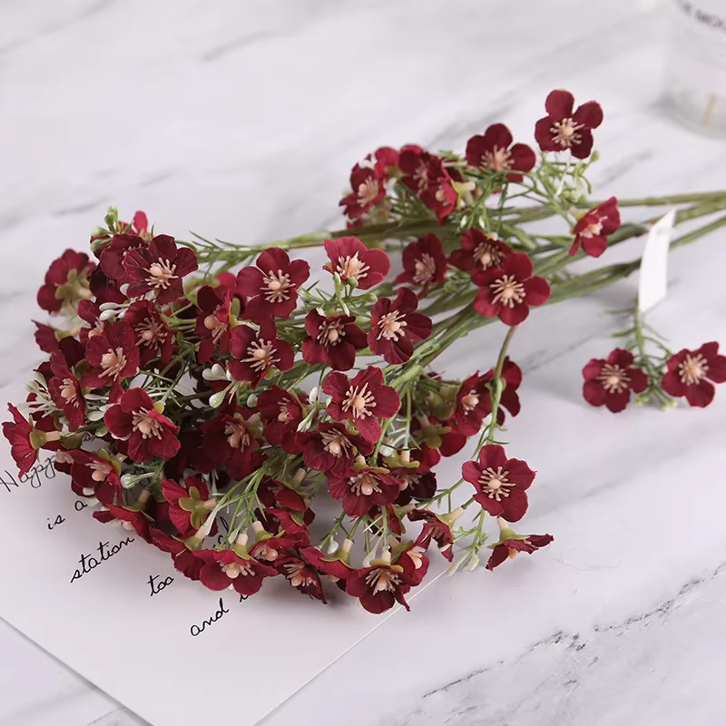Fausses fleurs Gypsophila artificielles en soie