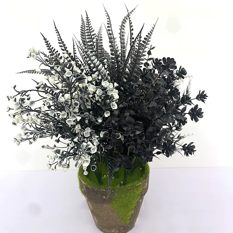 Plante Artificielle Noire d'Halloween