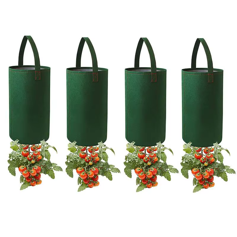 Sac de culture suspendu en feutre pour tomates