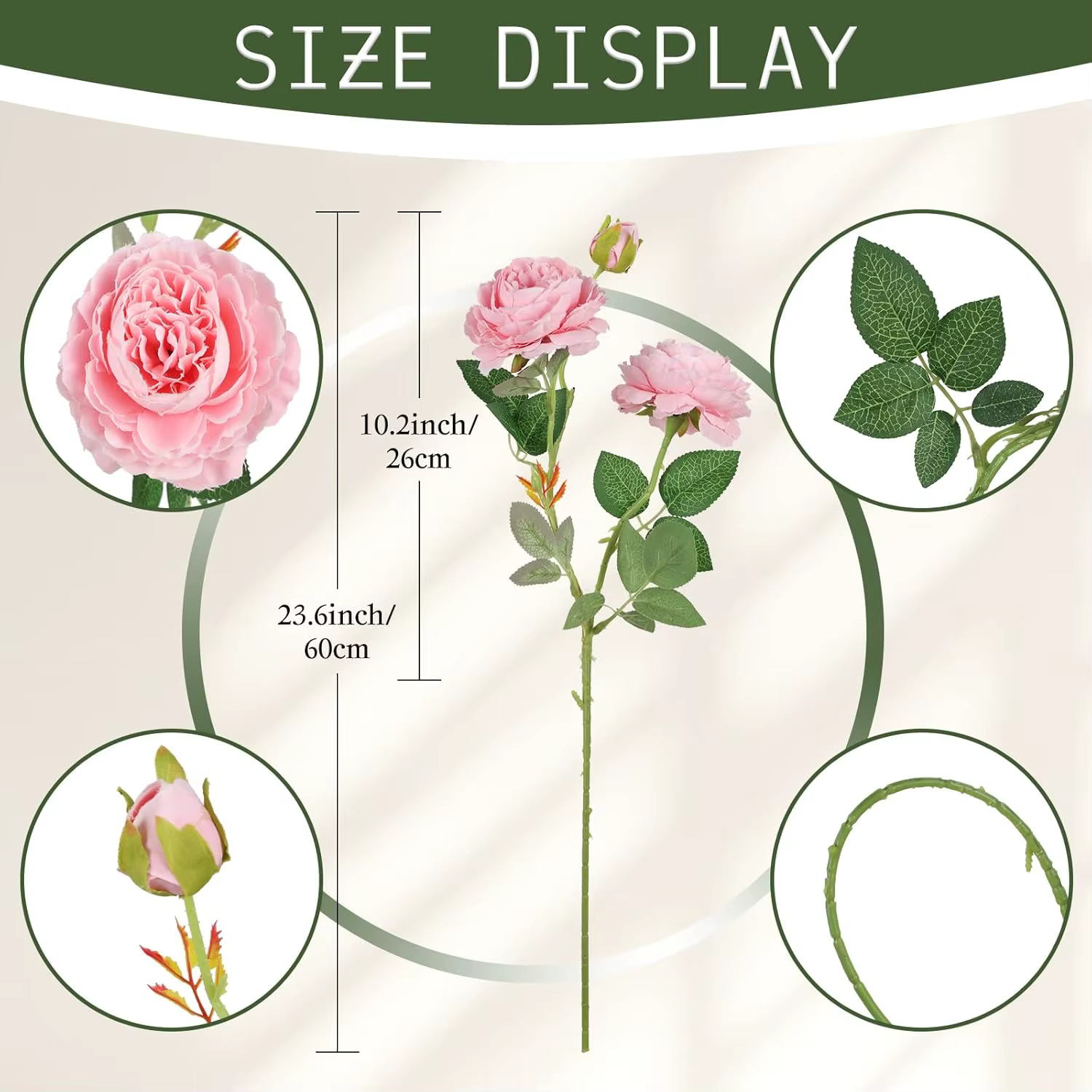 Fleurs artificielles de Ranunculus roses