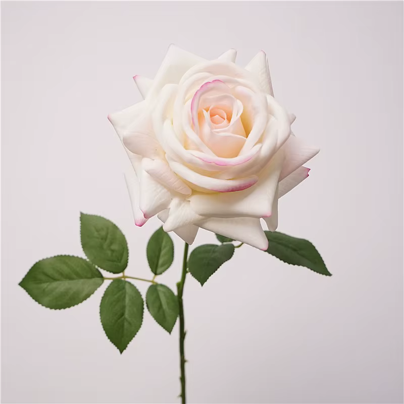 Lot de 5 Roses Artificielles Hydratantes Effet Réel pour Décoration de Mariage