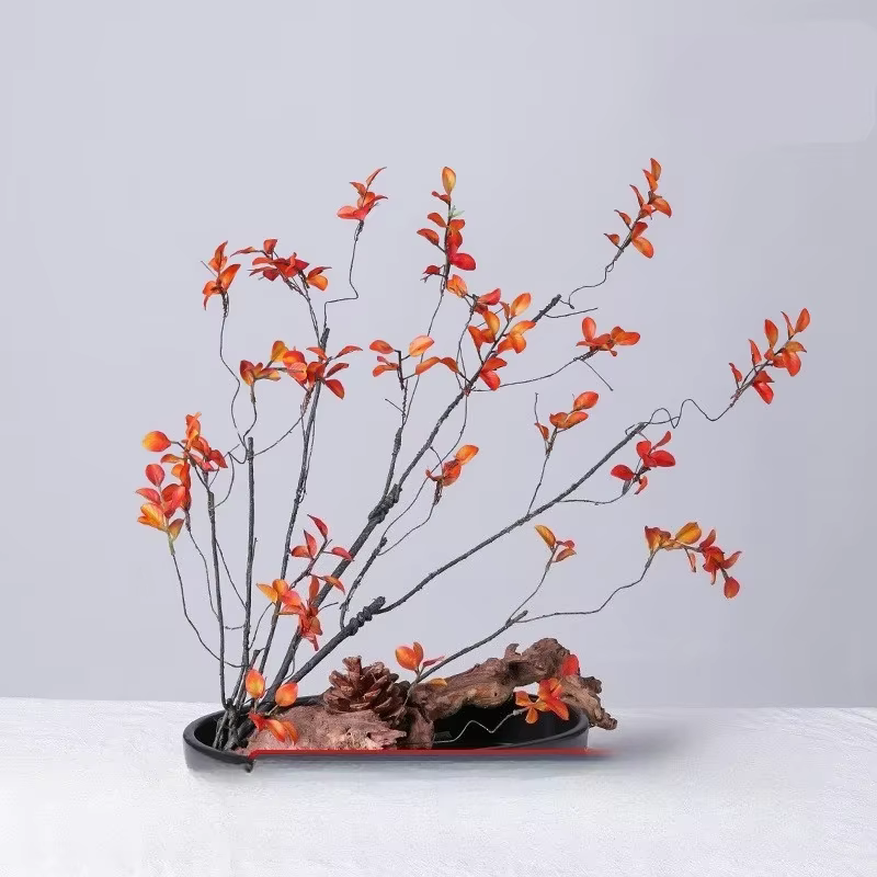 Simulation de feuilles d'érable d'automne