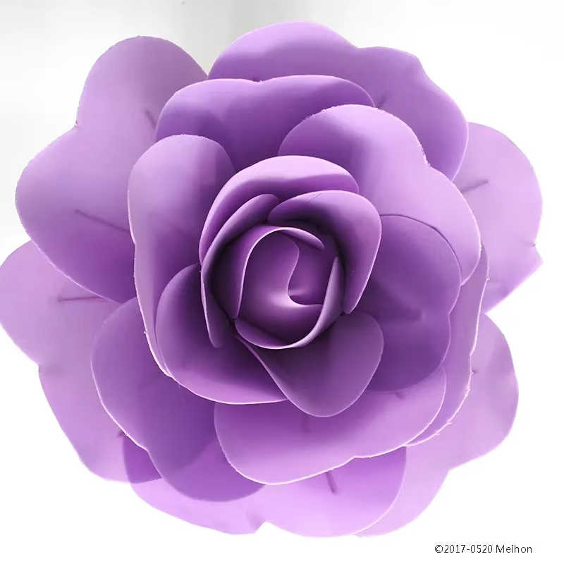 Grandes fleurs artificielles en mousse